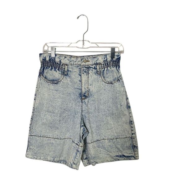 Jordache Pants - Vintage 1980's High Waisted Acid Wash Denim Shorts Women's Size 5/6